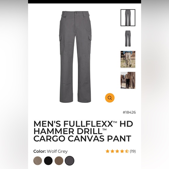 noble outfitters Other - MEN'S FULLFLEXXTM HD HAMMER DRILLTM CARGO CANVAS PANT by Noble Outfitters 30x30